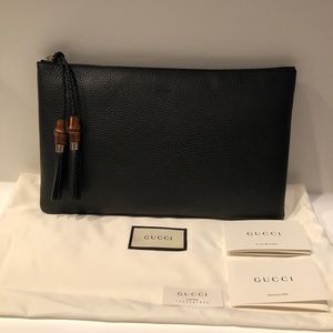NWT Authentic Gucci Leather Clutch